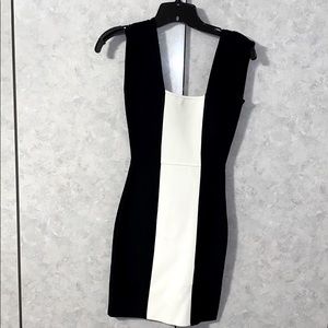 BCBG Black & White Block Dress